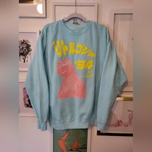 Godzilla crew neck sweatshirt